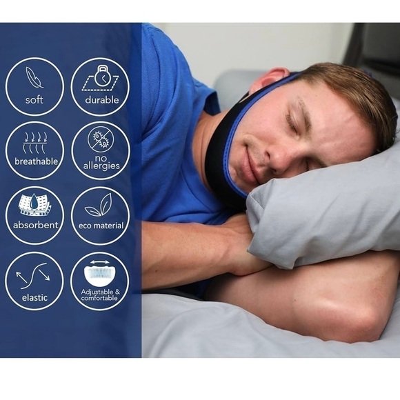 SleepEz Anti Snoring Chin Strap Snoring Solution - Picture 4 of 8